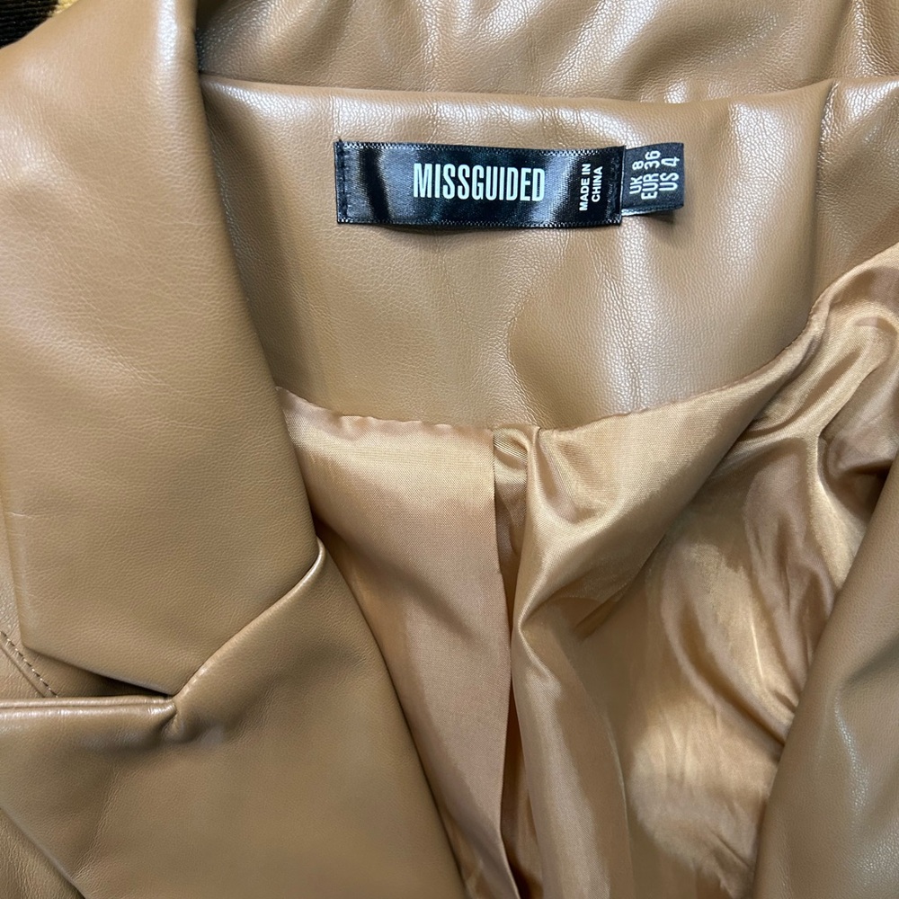 Missguided Blazer Pleather Jacket - image 3